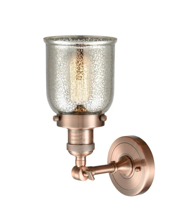 Innovations Lighting Glass All 1-Light Armed Sconce - Silver