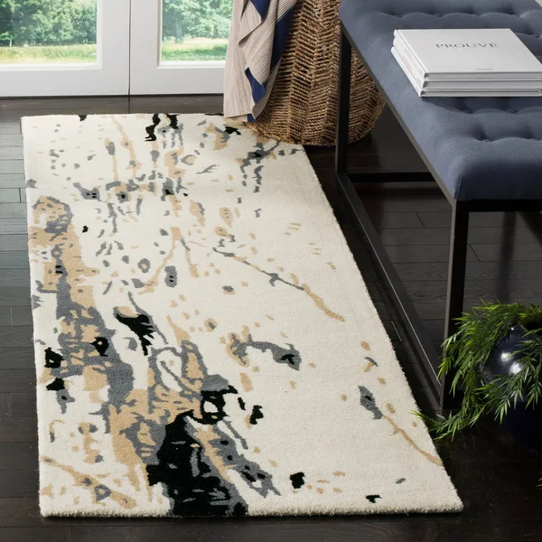 Safavieh Bella BEL117A 2&3x22 x 9&0x22 Runner Ivory - Grey Area Rug