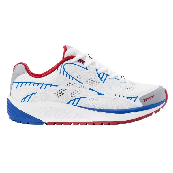 Propet One LT Sneaker - Women's - White/Red/Blue - Size 7.5