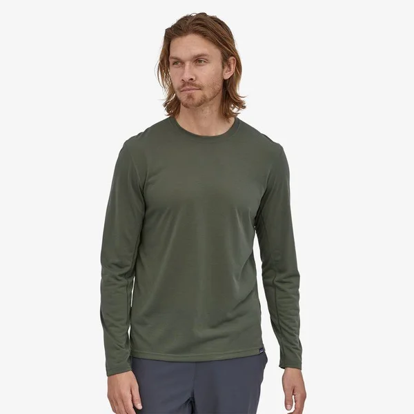 Patagonia Long-Sleeved Capilene Cool Trail Shirt - Men's M Mulch Brown