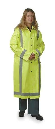 Condor 1FBA9 Raincoat w/Detach Hood - HiVis Yellow/Green, 4XL