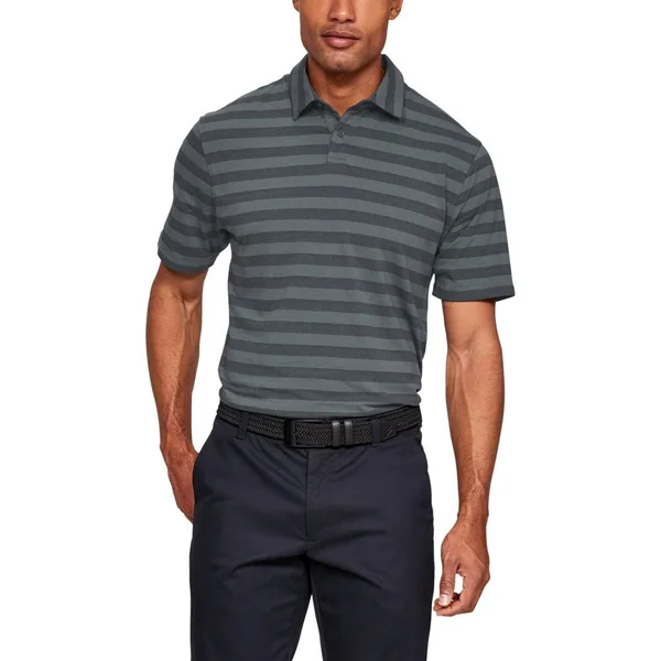 Under Armour Mens Charged Cotton Scramble Stripe Polo Shirt