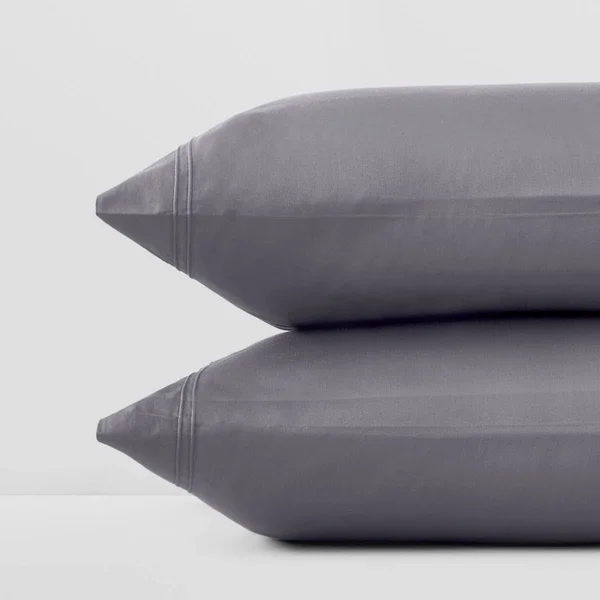 Yves Delorme Triomphe Pillowcase - King - Platine