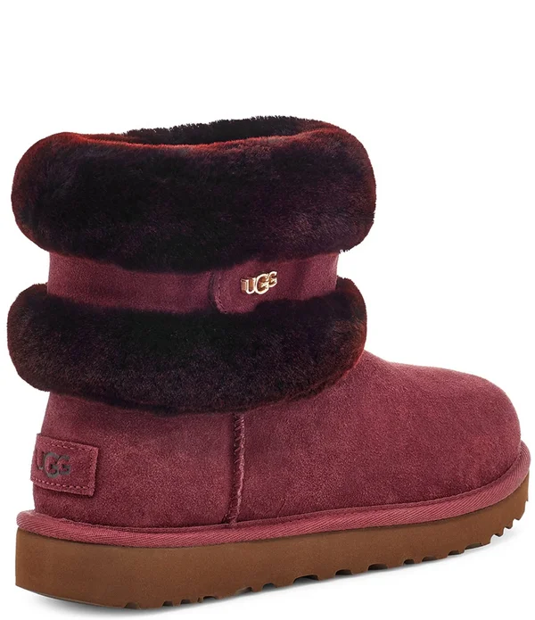 Ugg Women's Fluff Mini Belted Suede 1112483 - 5, Black