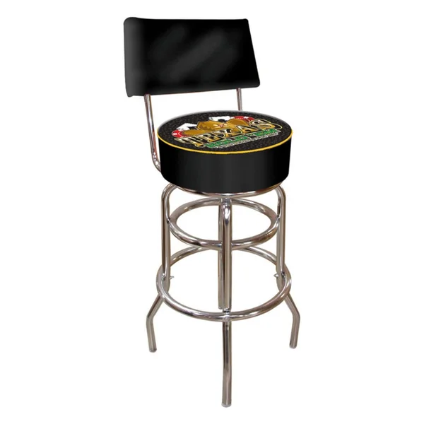 Trademark Texas Holdem Padded Bar Stool with Back
