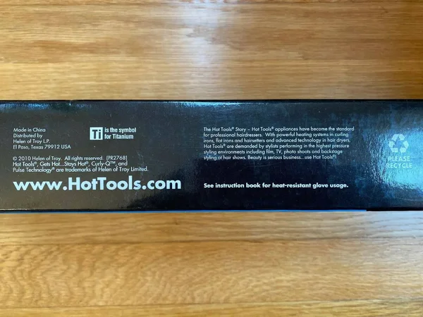 Hot Tools Blue Ice Titanium 3/4x22 Tapered Cone Curling Iron HTBL1850