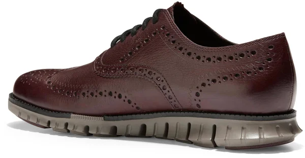 Cole Haan Men's Zerogrand Wingtip Oxford Shoes (Burnished Wine Leather, 16 M)