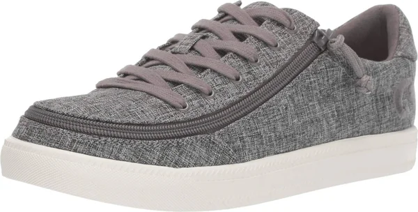 Billy Footwear Classic Lace Low Chambray Women's Shoes Charcoal Jersey : 6.5 M