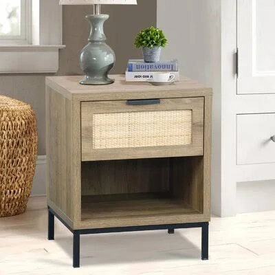Salome 1 - Drawer Nightstand in Brown Bayou Breeze