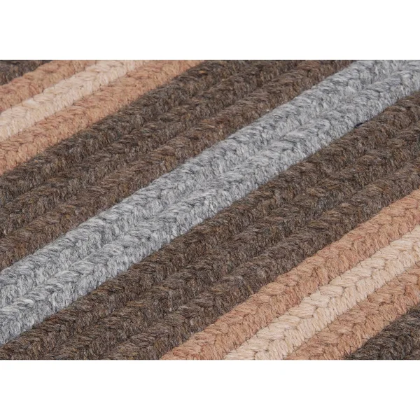 Colonial Mills Sterling Braided Reversible Rug USA Made - 8& x 10& - Blue