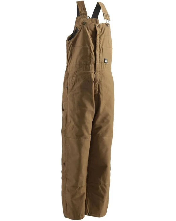 Berne Overall Deluxe Insulated Bib, Brown, M