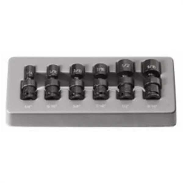 Grey Pneumatic 9706U 1/4x22 Surface Drive 6 Piece Standard Universal Set