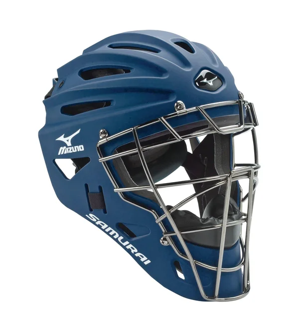 Mizuno G4 Samurai Catcher&s Helmet, Navy