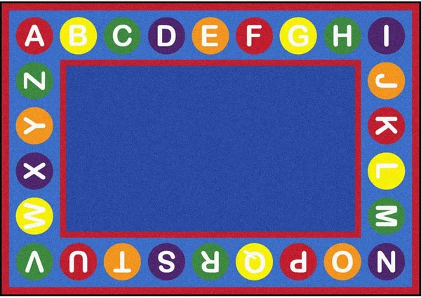 Alphabet Spots Rug - 7& 8x22 x 10& 9x22 Oval Joy Carpets