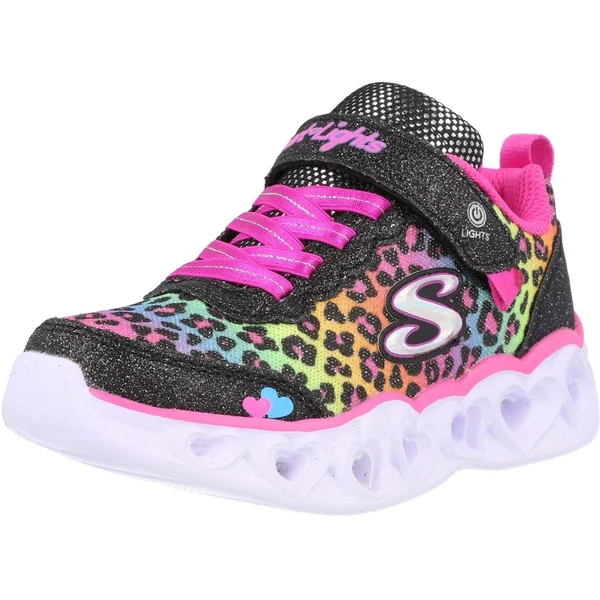 Skechers Heart Lights 302145L - Girls 11.5 Toddler Black Sneaker Medium