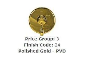 Brasstech 404/24 Angle Valve - 3/8x22 IPS Polished Gold (PVD)