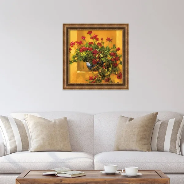 Amanti Art &Ivy Geraniums& by Philip Craig Framed Painting Print