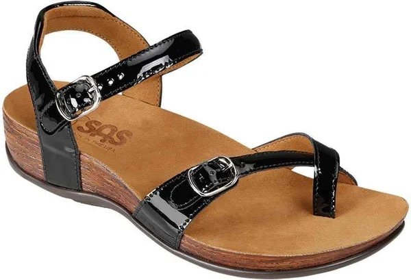 SAS Women's Pampa - Black Patent Size: 8 M