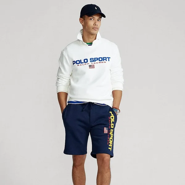 Polo Ralph Lauren Men's Polo Sport Fleece Drawstring Shorts - Cruise Navy - Size Medium