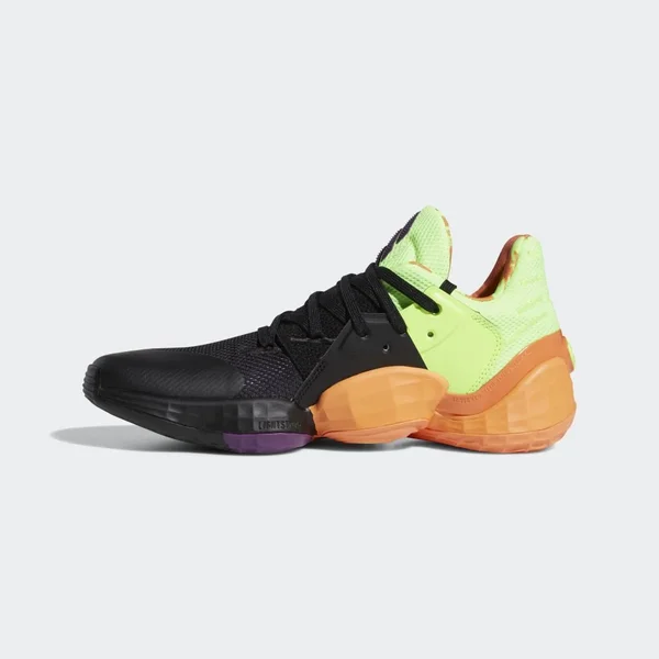 Adidas Harden Vol. 4 Core Black/Amber Tint-Glory Purple FV4713 Men's - 10.5