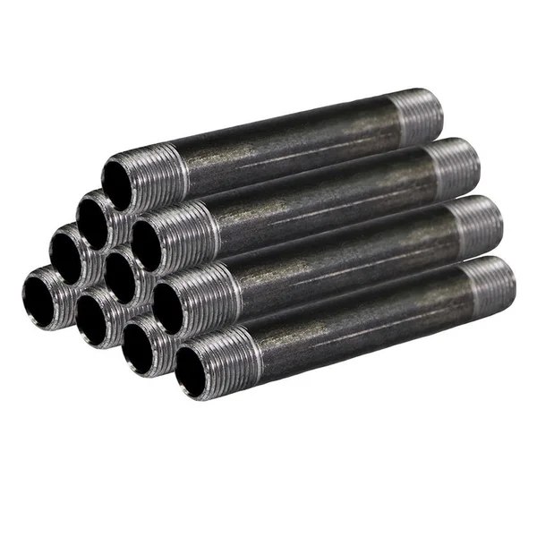 The Plumber's Choice Black Steel PIPE, 2-1/2 in. x 5-1/2 in. Nipple Fitting (Pack of 10)