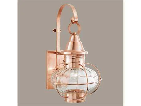 Norwell Vidalia Onion Large Outdoor Wall Light Gun Metal, Clear - 1609-GM-CL