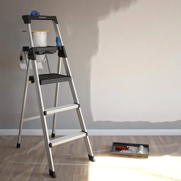 Cosco 20502ABL1E Signature Series Step Ladder - 5ft, Aluminum