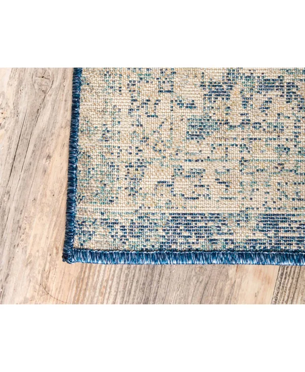 Unique Loom Lyngby Lake Oslo Area Rug - 6& x 9& Navy Blue