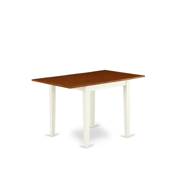 East West Furniture Dining Room Set Buttermilk & Cherry, NDPL5-WHI-C