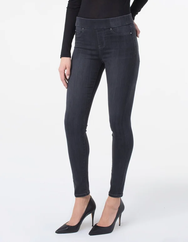 Liverpool Jeans Women's Sienna Pull-On Skinny Jeggings - Meteorite - Size 0
