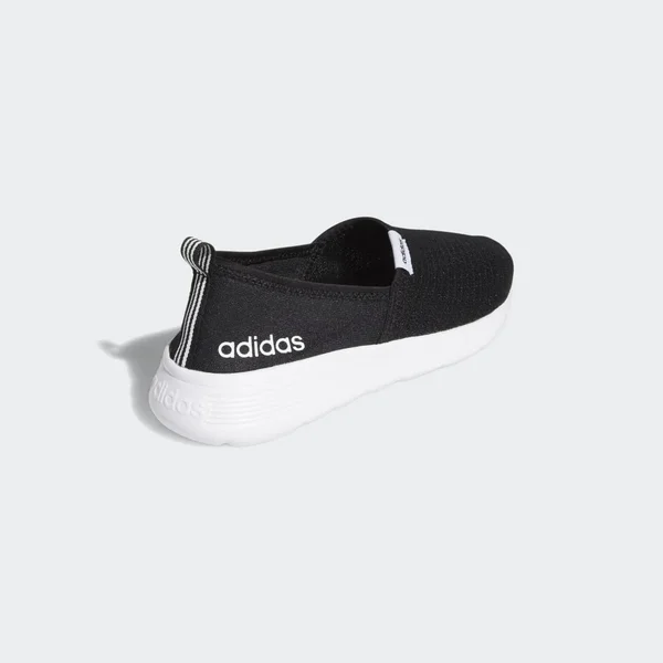Adidas Lite Racer Slip-On Shoes - Women's - Core Black - Cloud White - 7.5