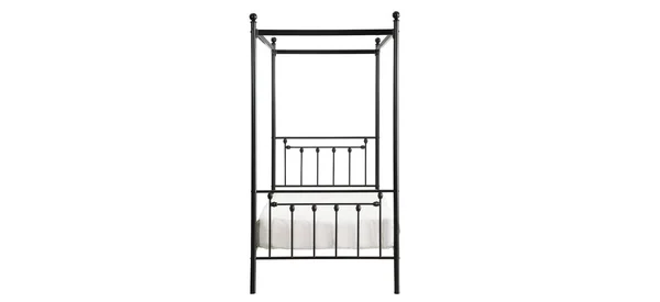 Homelegance Chelone Metal Canopy Bed - Twin, Black