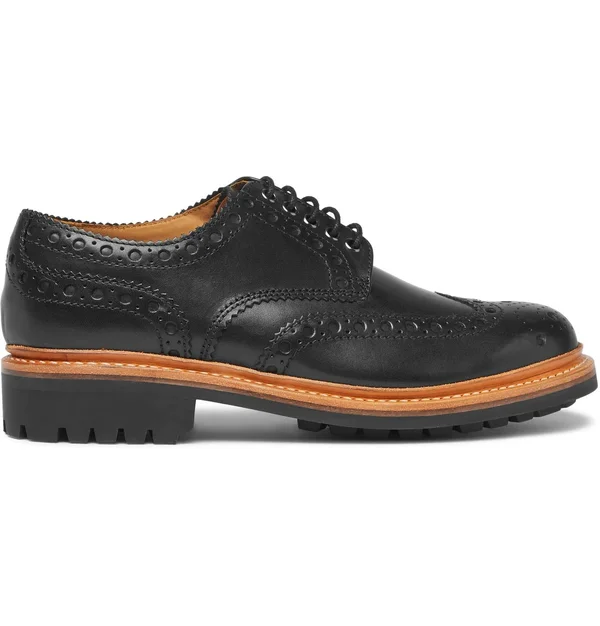 Grenson Black Archie Brogues