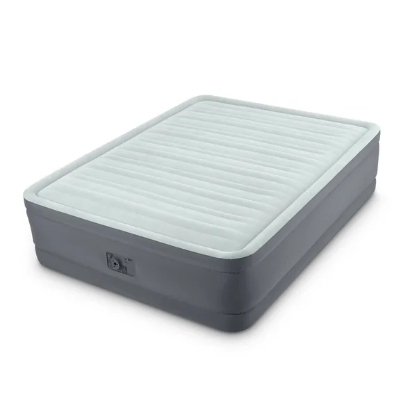 Intex Premaire I Fiber-Tech Elevated Airbed Mattress with Built-in Pump, Queen