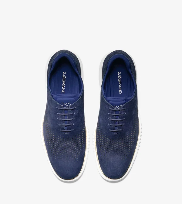Men's Cole Haan 2.Zerogrand Wingtip, Size 7.5 M - Blue
