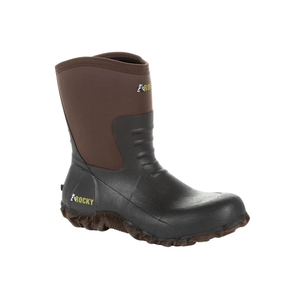 Rocky Core Chore Brown Rubber Outdoor Boot Size 12 M