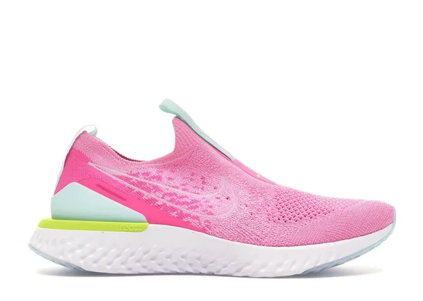 Nike Women's Epic Phantom React Flyknit Running Shoes - Size: 7, Pink