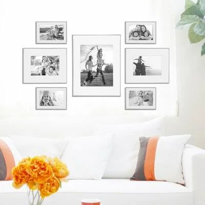 7 Piece Busireddy Decorative Steel Picture Frame Set Latitude Run