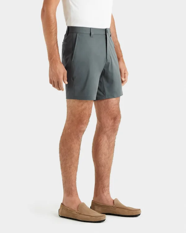 Rhone 7x22 Commuter Short - Men's Casual Shorts, Azure Blue, Size: 30