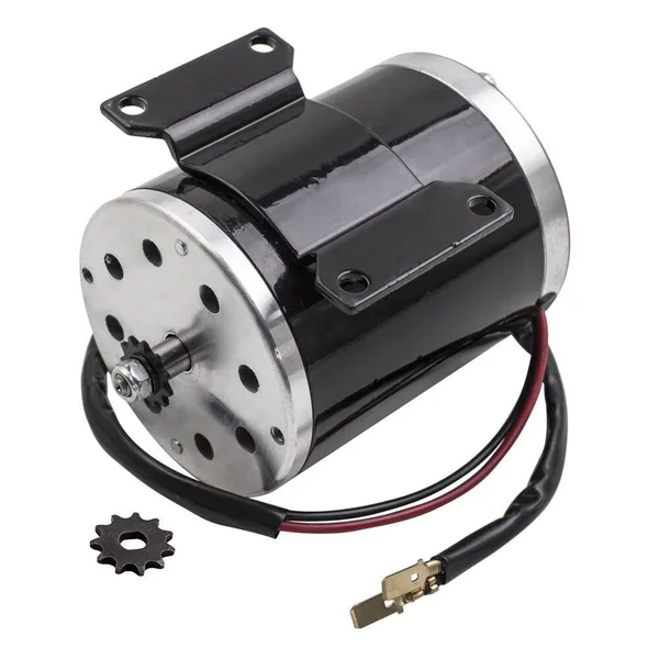 AutoModPlanet 500W 24V Electric Motor W Bracket for Scooter Bike Go-Kart Minibike My ZY 1020 5HRMN7