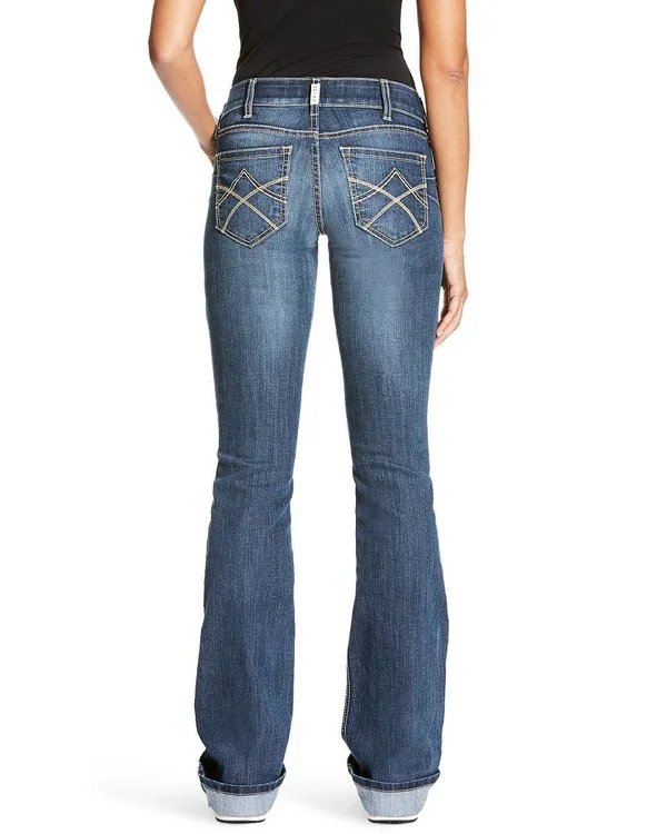 Women's Ariat R.E.A.L. Mid Rise Stretch Tulip Boot Cut Jean - 519955