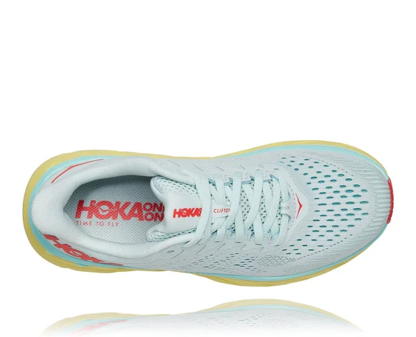Hoka One One Women's Clifton 7 Running Shoes - Coral/White