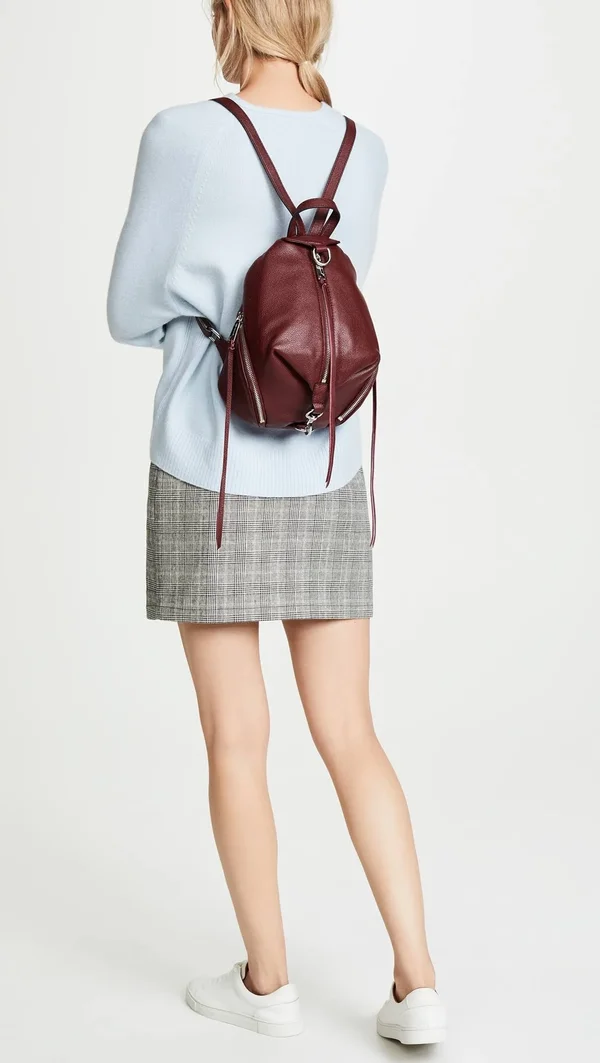 Rebecca Minkoff Medium Julian Backpack Bordeaux One Size
