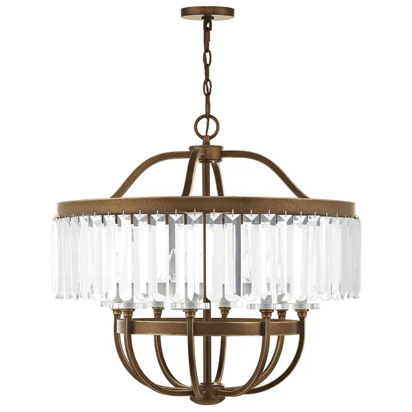 Livex Lighting 50549-64 Ashton 8-Light Chandelier, Hand Painted Palacial Bronze