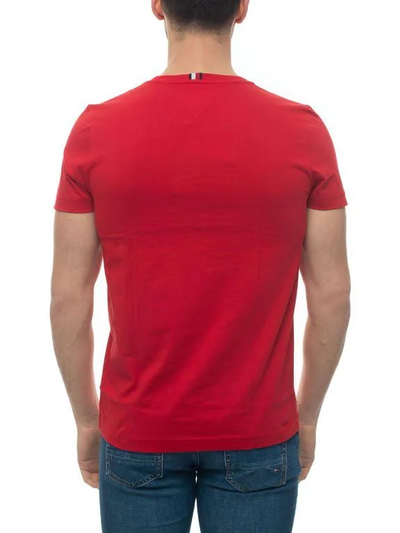 Tommy Hilfiger T-Shirt Red Cotton - Red - Short Sleeve T-Shirts