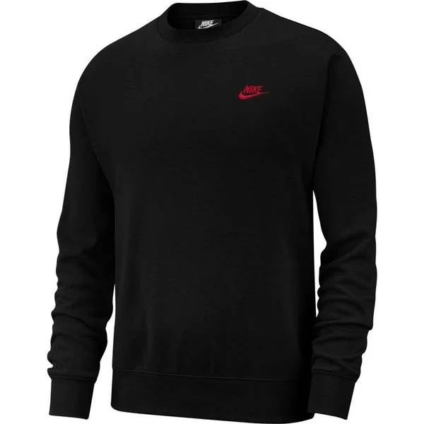 Nike Sportswear Club Fleece Crewneck Sweatshirt BV2662 - Small, Black