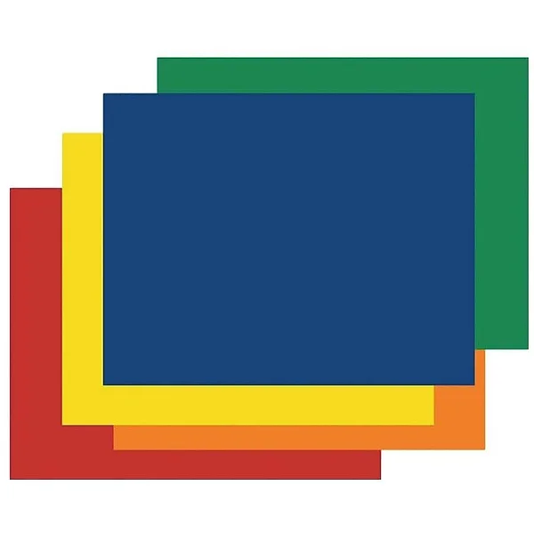 Pacon Four-Ply Railroad Board, 22 x 28, Assorted, 100/Carton