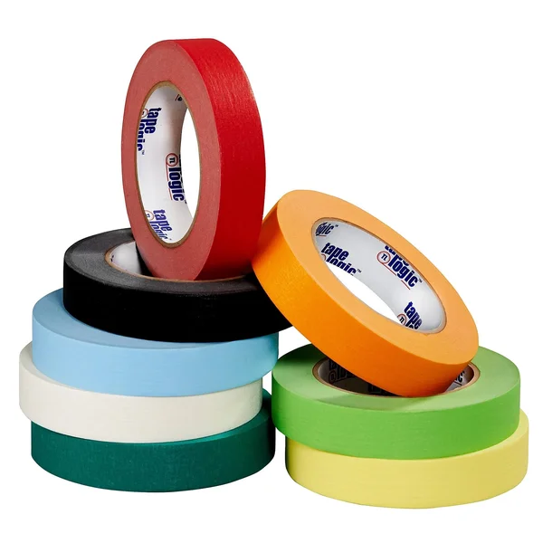 Tape Logic Masking Tape - 1x22 x 60 yds., Light Green, 12/Case