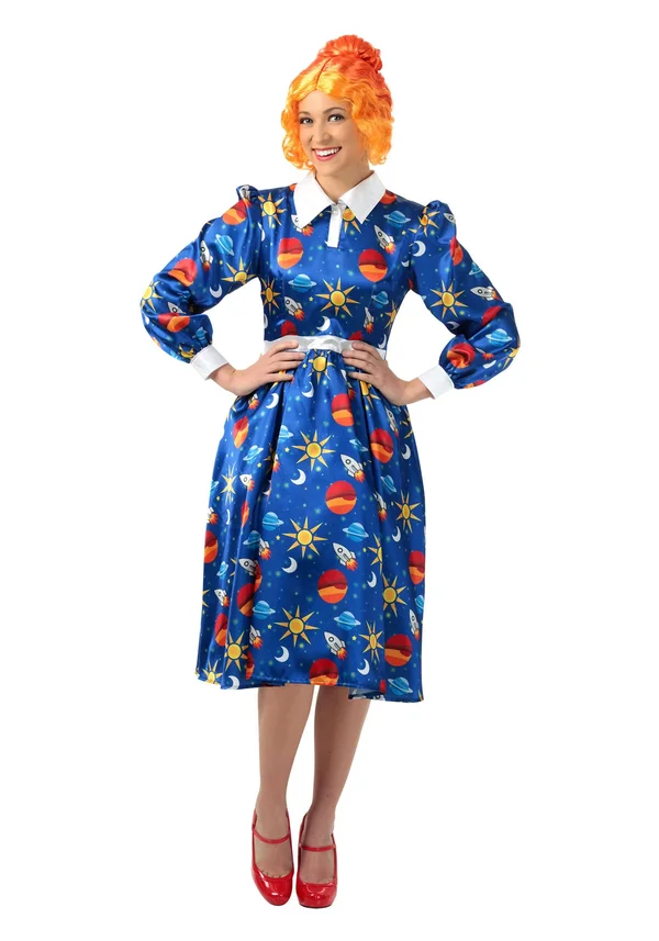 The Magic School Bus Miss Frizzle Costume, Adult, Womens, Blue, L, FUN Costumes