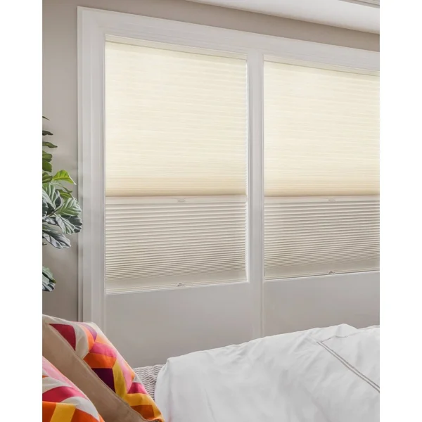Chicology Day N& Night Cordless Cellular Shades, Fawn - 58x22 x 48x22